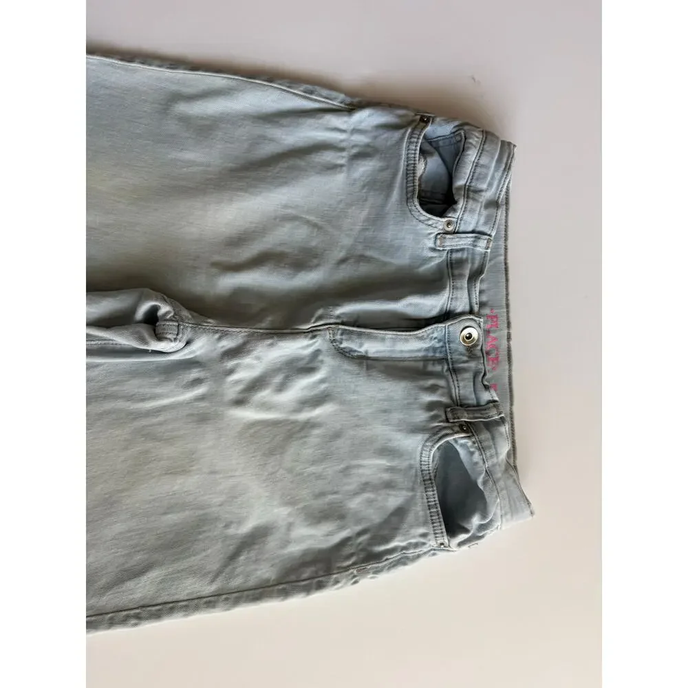 Children's Place Girls Flare Jeans Light Wash Size 16